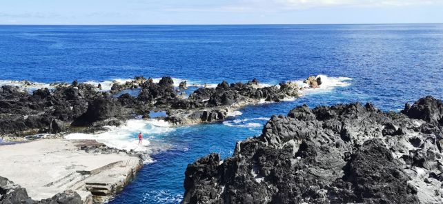 Piscinas naturais na Corvo, Azory