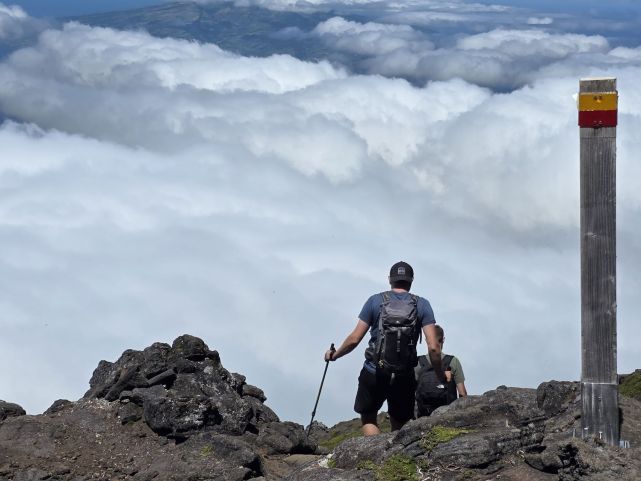 Sestup z vrcholu nejvyšší hory Portugalska