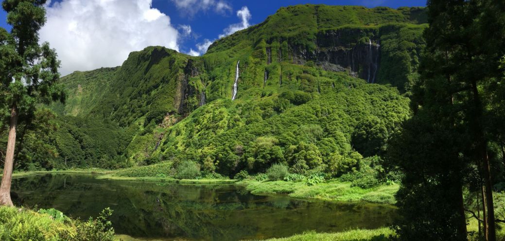 Vodopády na ostrově Flores, Azorské ostrovy