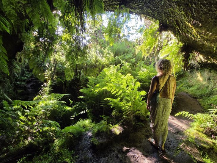 Jeskyně Furna de Frei Matias. Pico, Azorské ostrovy