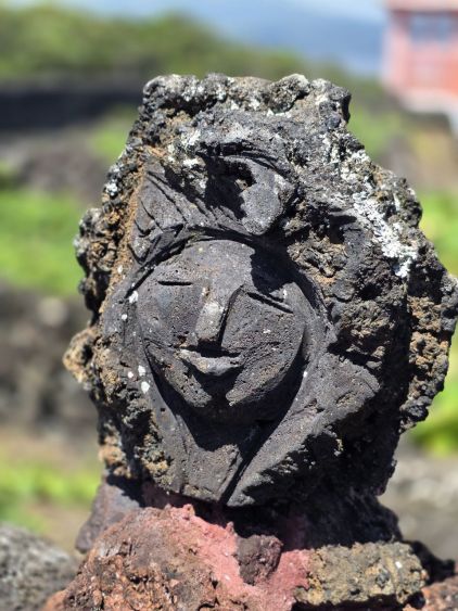 Kamenné obličeje. Pico, Azorské ostrovy