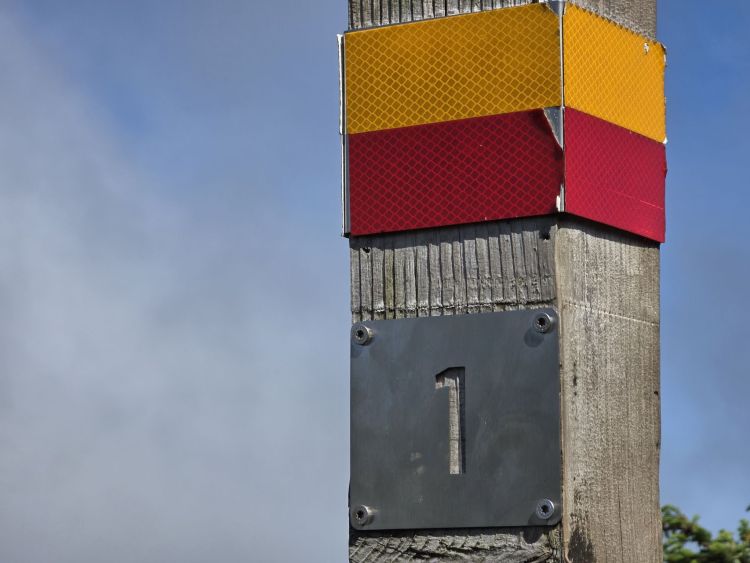 Cesta na vrchol je dobře značená