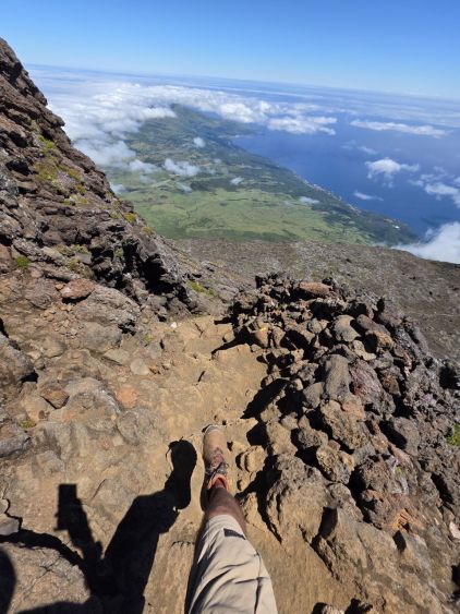 Sestup z vrcholu Piquinho