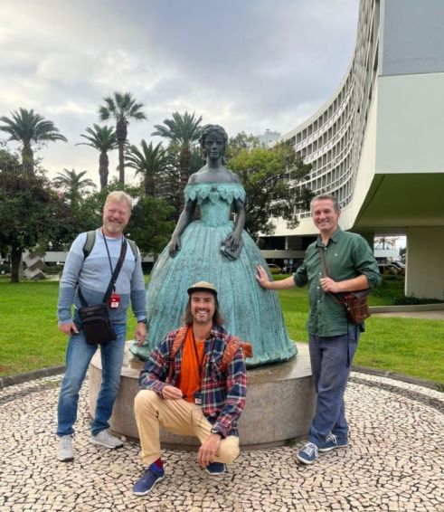 S Vladimírem Kořenem a Marošem Kramárem na Madeiře