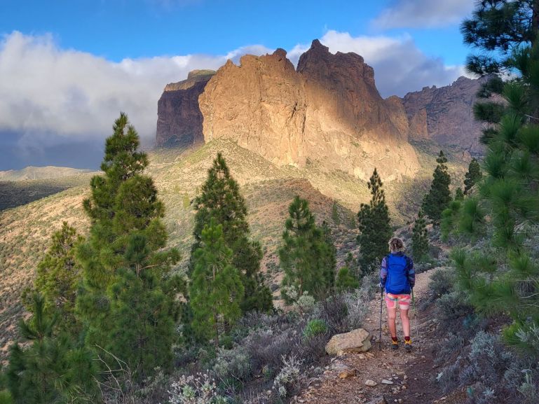 Během pěší turistiky moc lidí nepotkáte. Gran Can