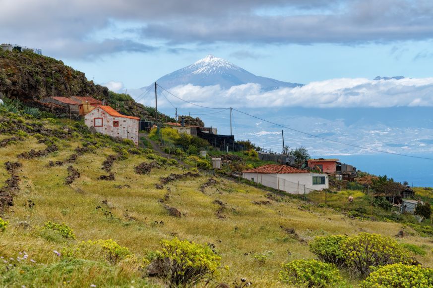 Pohled na Pico de Teide z La Gomery