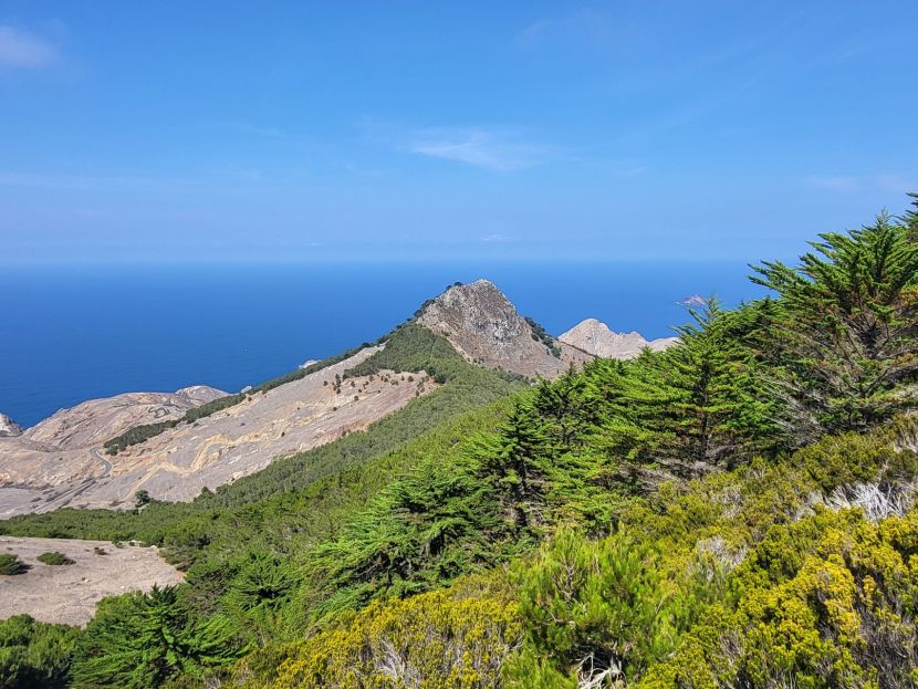 Pěší trasy na Porto Santu překvapivě zelenou krajinou
