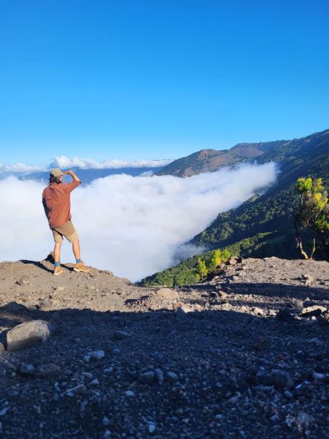 Jan Kubišta na vyhlídce