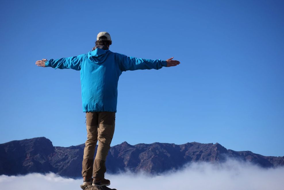 Na jednom z vrcholů ostrova La Palma