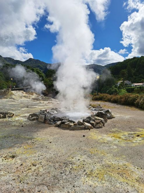Fumaroly ve Furnas, São Miguel