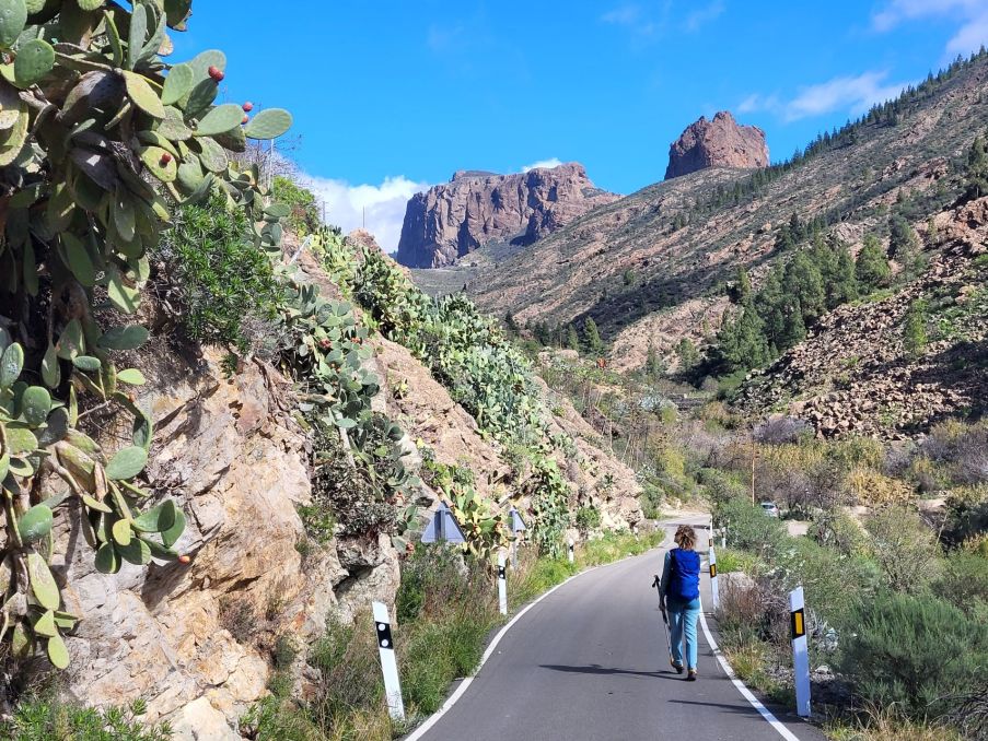 Turistka na ostrově Gran Canaria