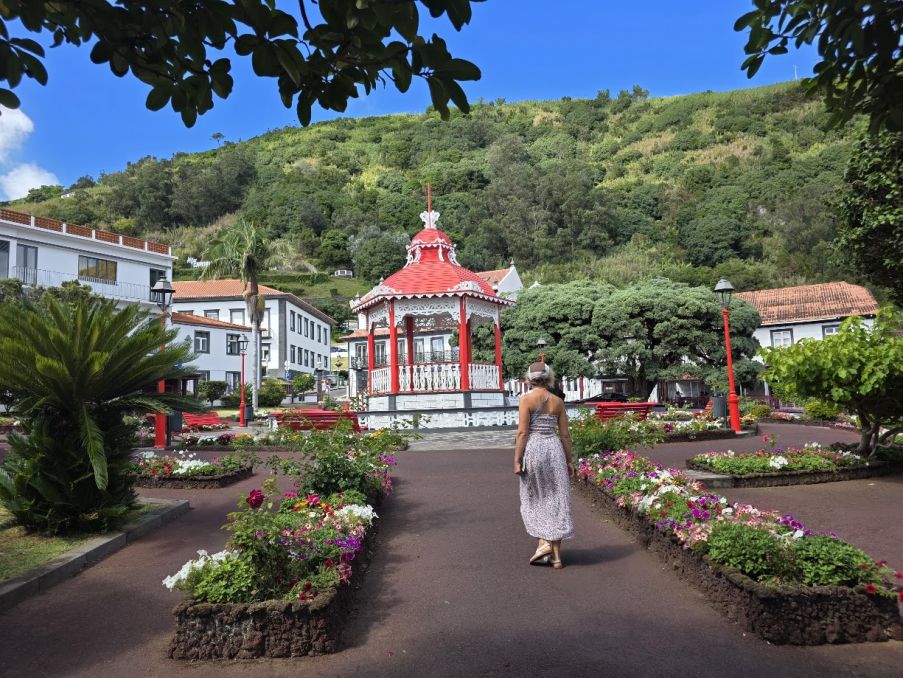 Centrum městečka Velas, ostrov São Jorge