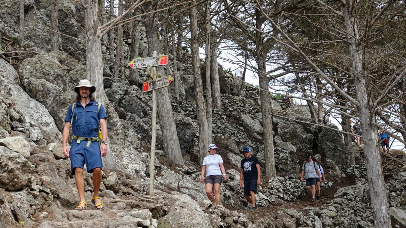 Se skupinou turistů. Porto Santo, Madeira
