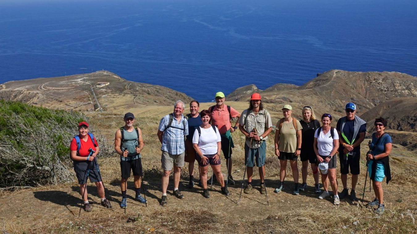 Se skupinou na Porto Santo, Madeira
