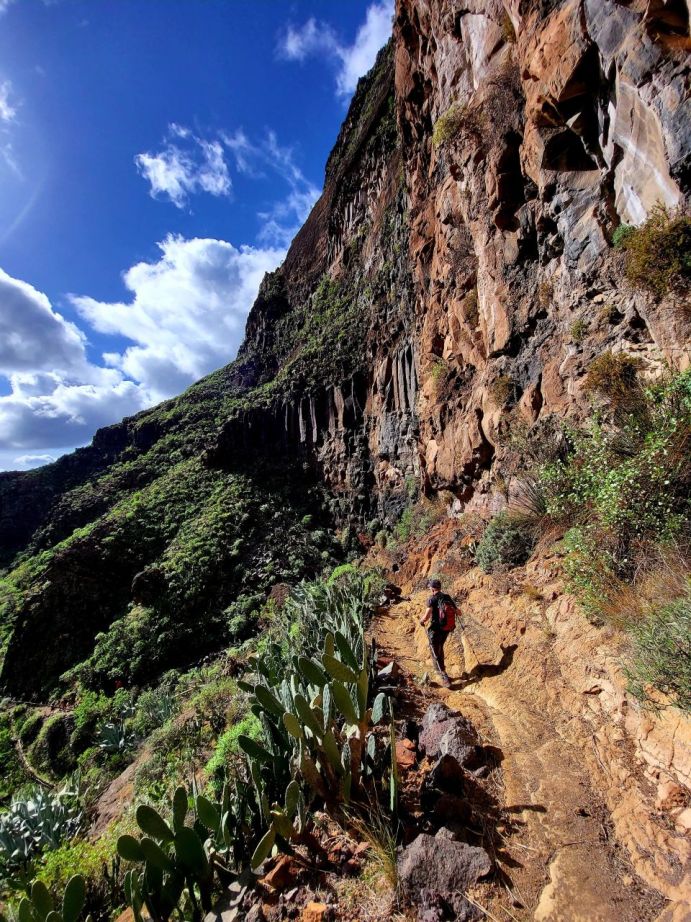 Jedno z typických údolí barrancos, La Gomera